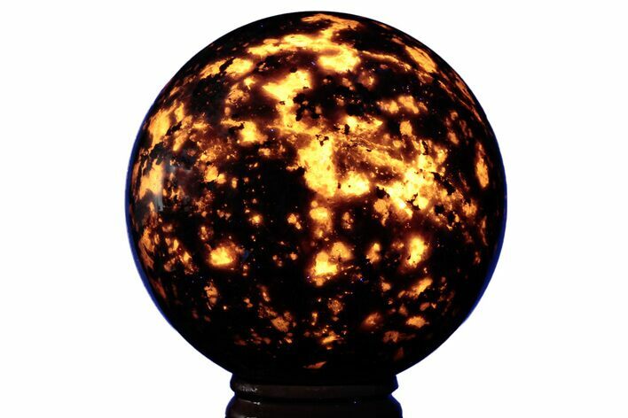 Fluorescent, Sodalite-Syenite Sphere - China #209497